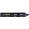InLine 66772F kortelių skaitytuvas USB pilka