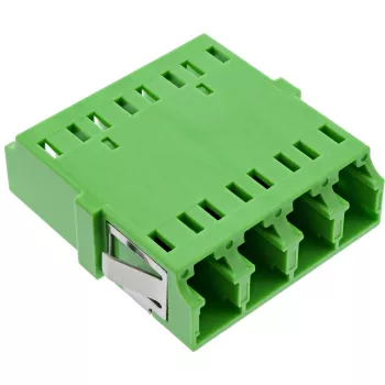 InLine šviesolaidinis movos adapteris Quad LC/LC vienmodis žalias 89989I