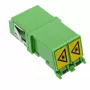 Skaidulinio optinio adapterio InLine 89989O LC/LC viengubas režimas moteriškas/moteriškas žalias