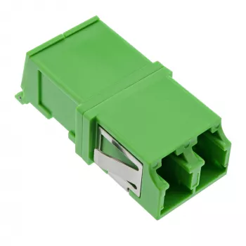 Skaidulinio optinio adapterio InLine 89989O LC/LC viengubas režimas moteriškas/moteriškas žalias