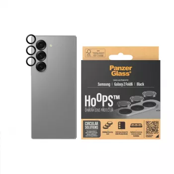 PanzerGlass ® Hoops® kameros objektyvo apsauga juoda, skirta Samsung Galaxy Z Fold6