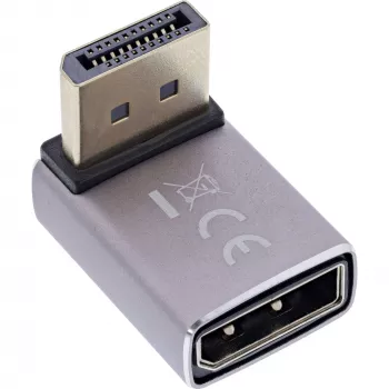 InLine 17291G lyties keitiklis DisplayPort pilka, juoda