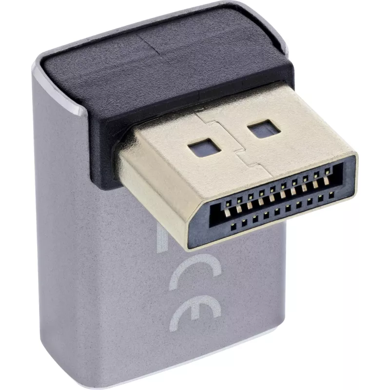 InLine 17291G lyties keitiklis DisplayPort pilka, juoda