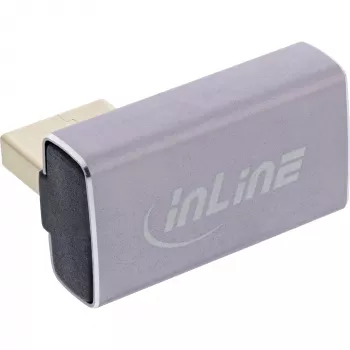 DisplayPort lyties keitiklis InLine 17291I pilkas juodas auksuotas