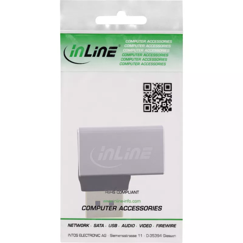 InLine 17291E adapteris DisplayPort lyties keitiklis pilka, juoda