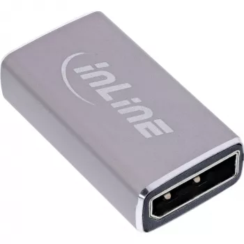DisplayPort lyties keitiklis InLine 17291A pilkas, auksuotas