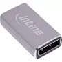 DisplayPort lyties keitiklis InLine 17291A pilkas, auksuotas