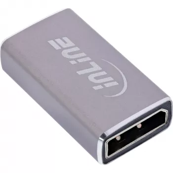 DisplayPort lyties keitiklis InLine 17291A pilkas, auksuotas
