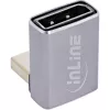 InLine 17291F DisplayPort 1.4 adapteris, kištukas/lizdas, 90 laipsnių žemyn, 8K