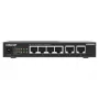 QNAP QSW-2104-2T-R2 tinklo jungiklis nevaldomas 10G Ethernet (100/1000/10000) stalinis juodas