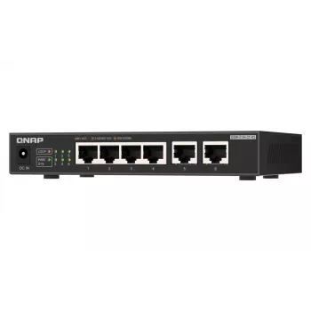 QNAP QSW-2104-2T-R2 tinklo jungiklis nevaldomas 10G Ethernet (100/1000/10000) stalinis juodas