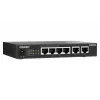 QNAP QSW-2104-2T-R2 tinklo jungiklis nevaldomas 10G Ethernet (100/1000/10000) stalinis juodas