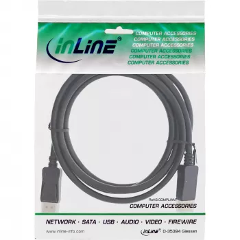 InLine 15302 DisplayPort kabelis 2 m Juodas