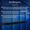StarTech.com CMBRUSH1U 1U didelio tankio šepečių juostos kabelių valdymo skydelis, tvirtas plieninis horizontalus duomenų centro kabelių organizatorius