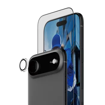 PanzerGlass 2-in-1 Essentials Bundle iPhone Air – apsauginis stiklas ekranui ir objektyvams