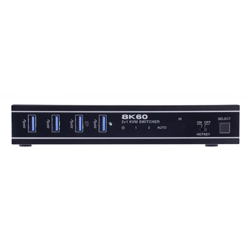 InLine 57885C KVM jungiklis montavimui į stelažą, juodas
