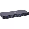 InLine 57885D KVM jungiklis 4 prievadų HDMI 2.1 8K, montavimas į stelažą, juodas