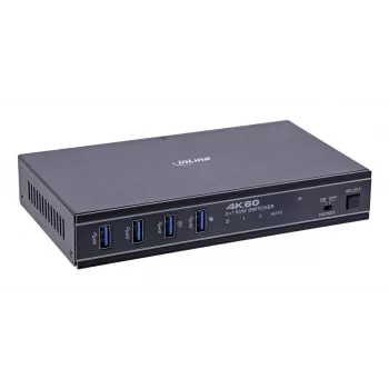 InLine 57885E KVM jungiklis montavimui į stelažą, juodos spalvos