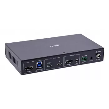 InLine 57885E KVM jungiklis montavimui į stelažą, juodos spalvos