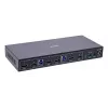 InLine 57885H KVM perjungiklis, 2 kanalų, HDMI, dviejų monitorių, 8K60Hz, USB šakotuvas, juodas