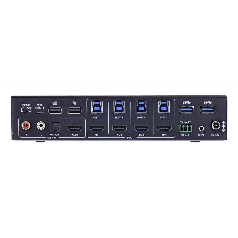 InLine 57885I KVM jungiklis stelažiniam montavimui, juodas