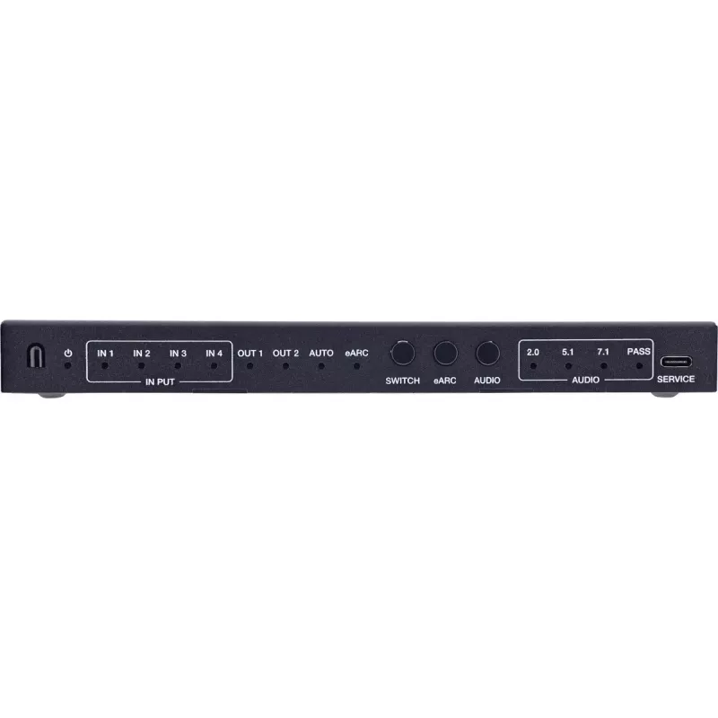 InLine 57885A HDMI jungiklis 4 į 1 su garso išskyrimu, 8K@60Hz