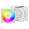 ARCTIC Freezer P14 Pro A-RGB (Baltas) - 3 vnt. rinkinys 140 mm A-RGB PWM ventiliatorius su kabelio dalikliu