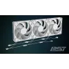 ARCTIC Freezer P14 Pro A-RGB (Baltas) - 3 vnt. rinkinys 140 mm A-RGB PWM ventiliatorius su kabelio dalikliu