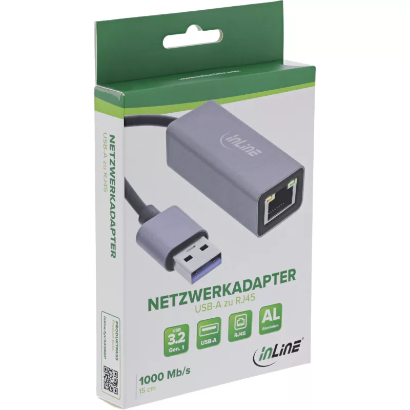 InLine 33380P USB-A į RJ45 gigabitinio Ethernet adapteris