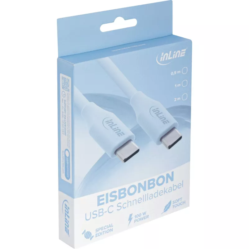 InLine 35892B USB-C laidas USB 2.0 2 m mėlynas