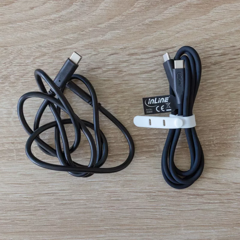 USB-C laidas InLine 35892 2 m juodas USB 2.0 0.48 Gbit/s