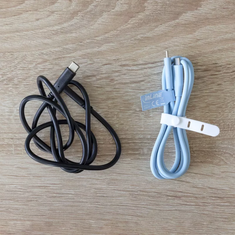 InLine 35891B USB laidas USB 2.0 1 m USB C mėlynas