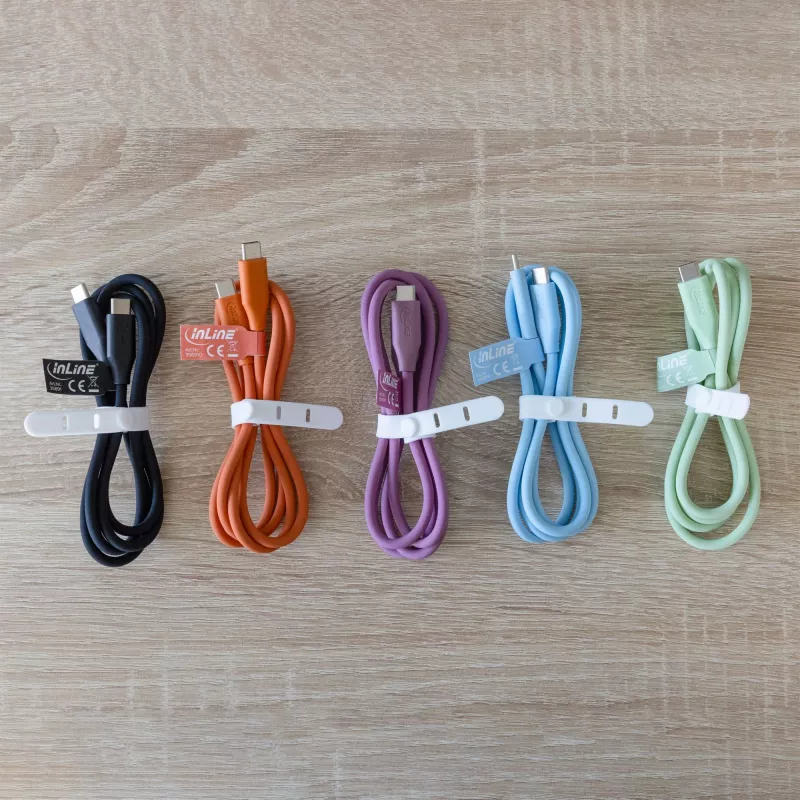USB-C laidas InLine 35895O 0,5 m oranžinis USB 2.0 0,48 Gbit/s
