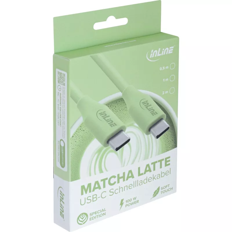 InLine 35895G USB C laidas USB 2.0 0,5 m žalias