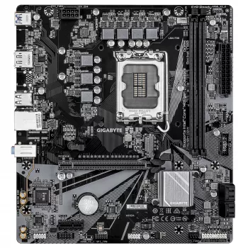 Motininė plokštė GIGABYTE H610M D3W LGA1700, skirta 12–14 kartos Intel procesoriams, DDR5 iki 5600 MHz, 128 GB, PCIe 3.0 M.2, 1GbE