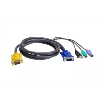 ATEN PS/2 USB KVM laidas 3m (2L-5305UP)