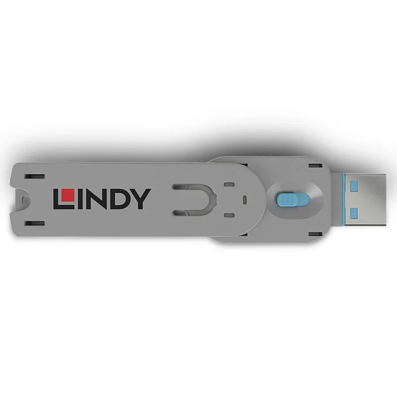 Lindy USB Type A raktas prievadų blokavimui, mėlynas