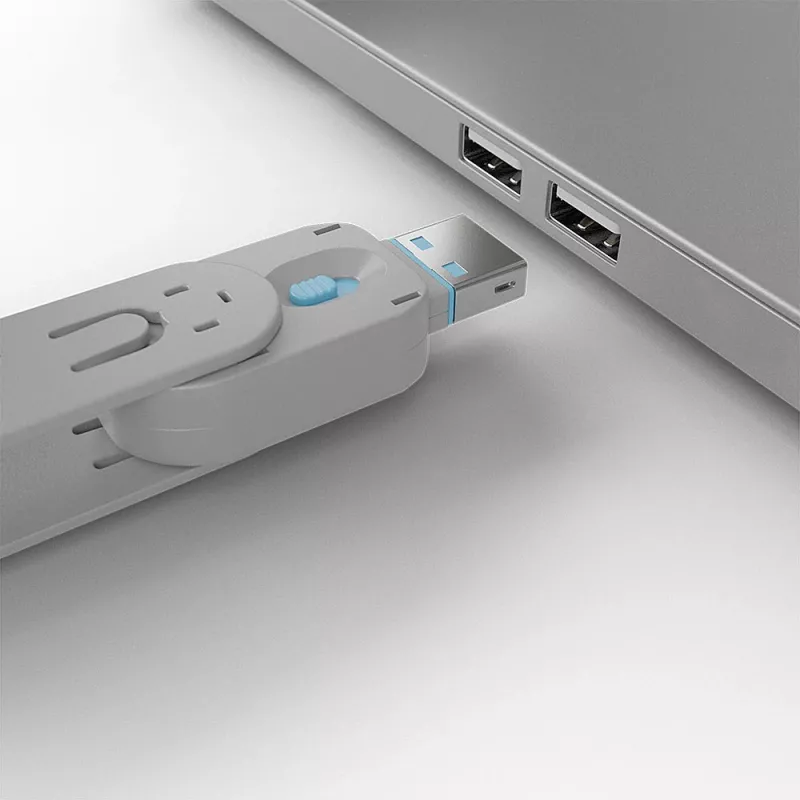 Lindy USB Type A raktas prievadų blokavimui, mėlynas