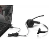 Lenovo 100 Mono ausinės su mikrafonu, laidinės, antgalvinės, USB-A, juodos