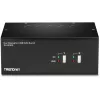 KVM jungiklis Trendnet TK-240DP, 2 prievadai, dviejų monitorių, DisplayPort, 4K UHD, juodas