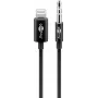 Garso jungiamasis kabelis Goobay Apple Lightning 3.5 mm 1 m juodas