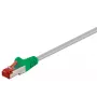 Tinklo kabelis Goobay 68456 Žalia Pilka 1m Cat6 S/FTP