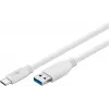 USB laidas Goobay 67188 USB 3.2 Gen 1 1 m USB-C USB-A baltas