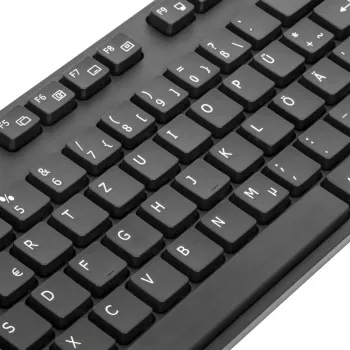 Targus AKB30DE klaviatura laida USB QWERTZ vokiška juoda