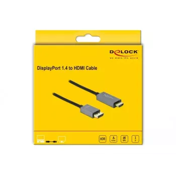 Aktyvus DisplayPort 1.4 į HDMI laidas DeLOCK 85930 3 m