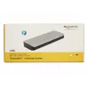 DeLOCK 87725 Thunderbolt 3 dokų stotelė nešiojamam kompiuteriui, juoda/sidabrinė