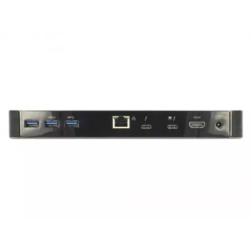 DeLOCK 87725 Thunderbolt 3 dokų stotelė nešiojamam kompiuteriui, juoda/sidabrinė