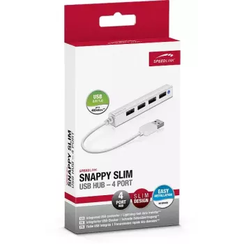 USB šakotuvas SPEEDLINK SNAPPY SLIM SL-140000-WE