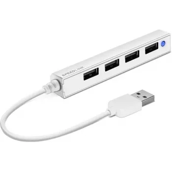 USB šakotuvas SPEEDLINK SNAPPY SLIM SL-140000-WE