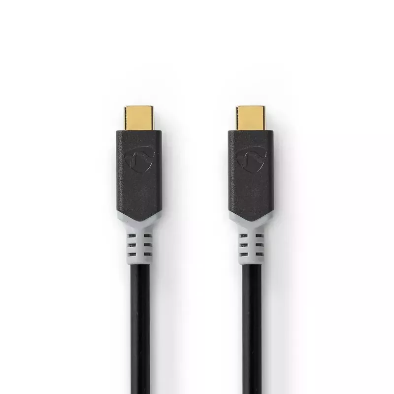 USB laidas Nedis CCBW64020AT20 USB4 Gen 2x2 2 m USB C juodas sidabrinis